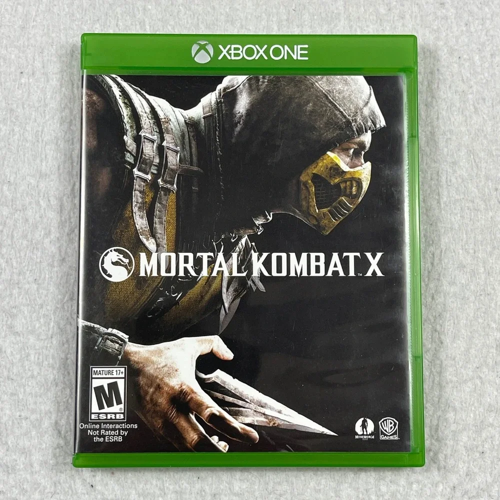 Warner Bros Mortal Kombat X Xbox One‎ Mature M Green Case Fighting Game 2015